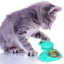 New Windmill Cat Toys Cute Rotating Interactive Cat Toy - Indoor Windmill Cat Toy With Suction Cup Catnip & Jagged Teeth Middle Ball, Smart Kitten Rotating Spinner Exercise Toy, Toothbrush & Massager