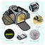 Pet Travel Haven: Expandable And Reflective Cat Carrier For Safe And Comfortable Journeys