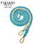 HANDS FREE DOG ROPE LEASH - OMBRE LIGHT BLUE