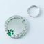 Personalized Round Metal Dog Tag Keychain