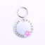 Personalized Round Metal Dog Tag Keychain