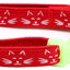 Glowing Cat Faces Breakaway Cat Collar