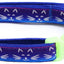 Glowing Cat Faces Breakaway Cat Collar