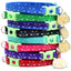 Glowing Cat Faces Breakaway Cat Collar