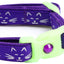Glowing Cat Faces Breakaway Cat Collar