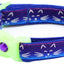 Glowing Cat Faces Breakaway Cat Collar