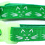 Glowing Cat Faces Breakaway Cat Collar
